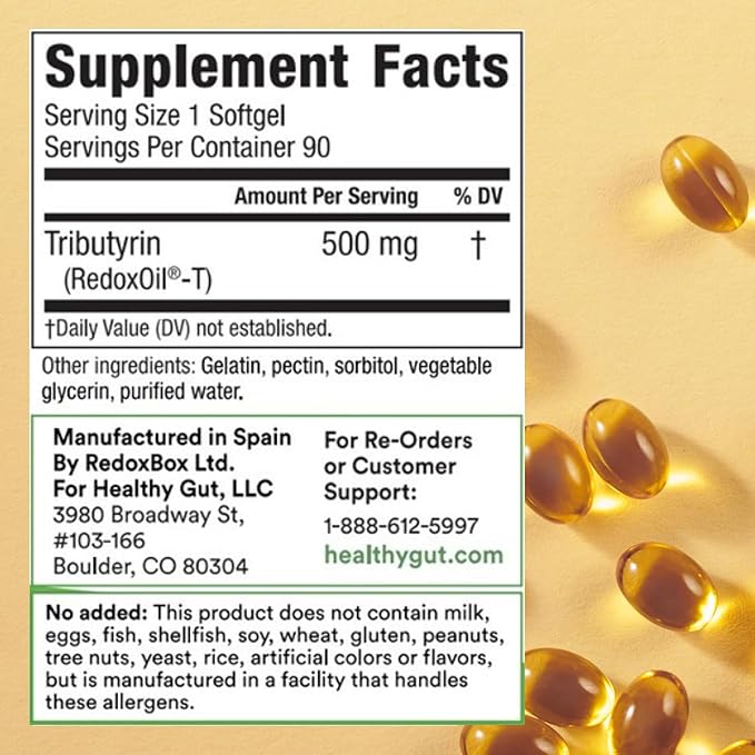 Supplement Facts - Tributyin-X